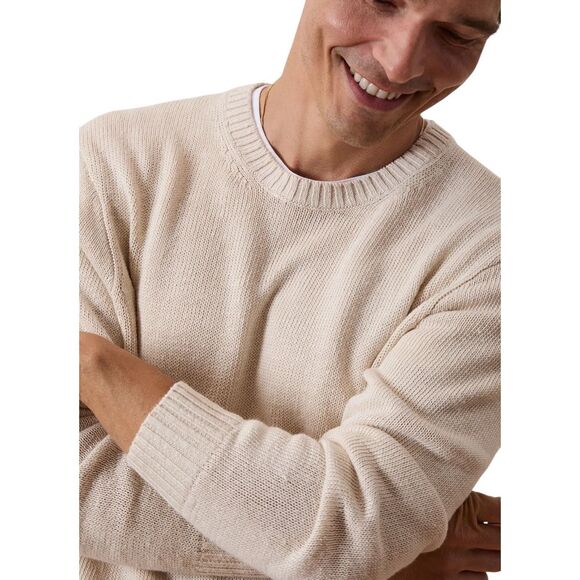 TODD SNYDER LINEN CREWNECK SWEATER in Bisque NWT Size XXL - Picture 4 of 10